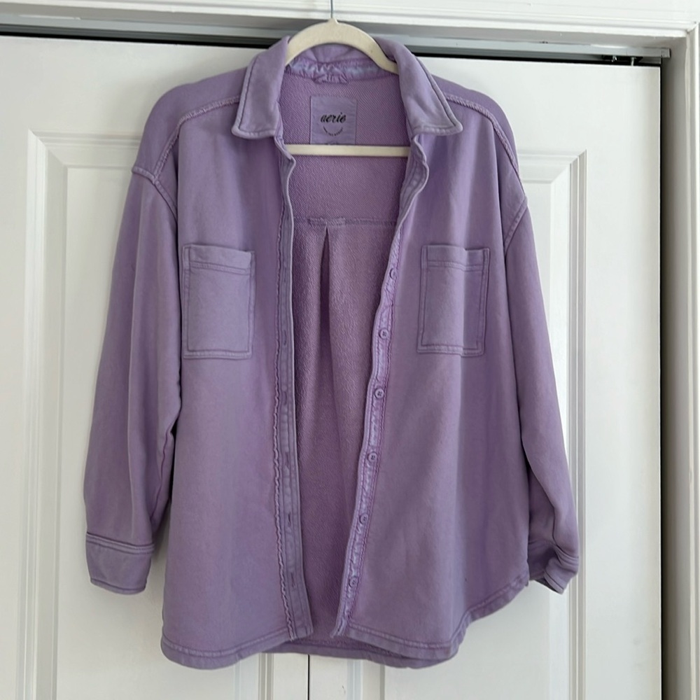 Aerie Oversized Knit Shirt